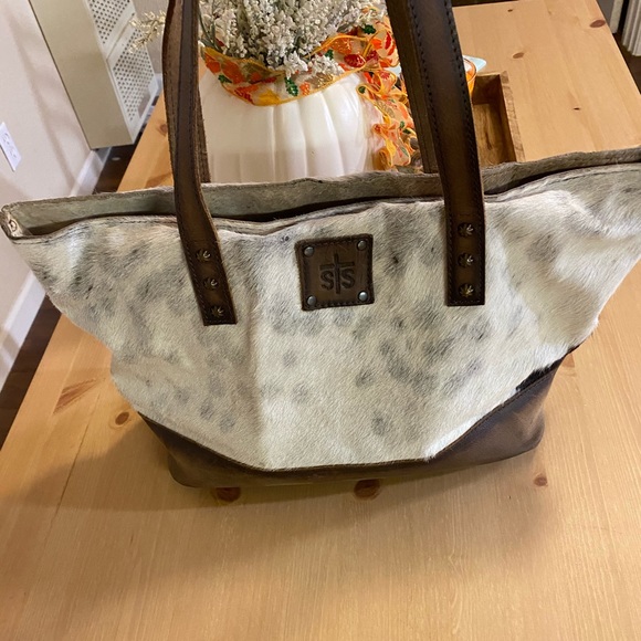 sts cowhide tote